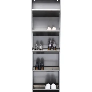 Outlet KARE Design Shoe Container Caruso 5 Silver brushed