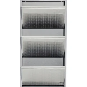 New KARE Design Shoe Container Caruso 3 Silver brushed