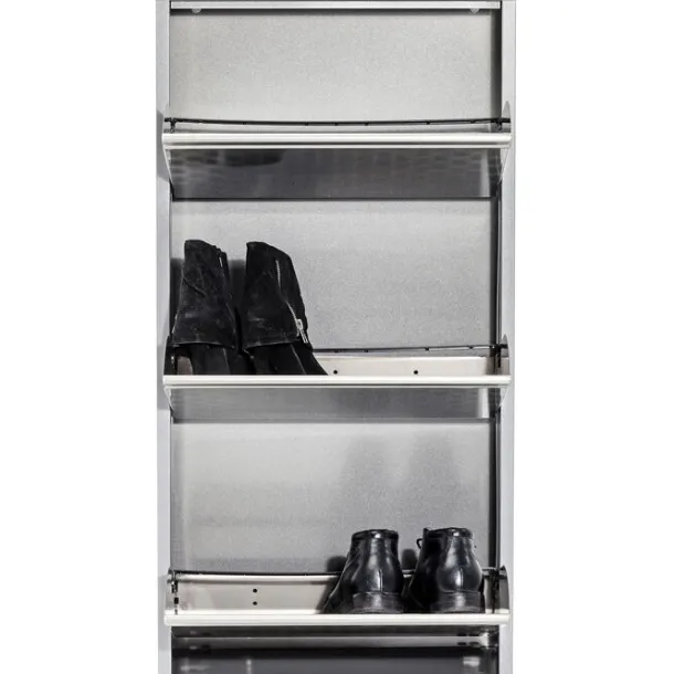 shoe_container_caruso__si_4-2.webp Outlet KARE Design Shoe Container Caruso 3 Silver brushed (MO)