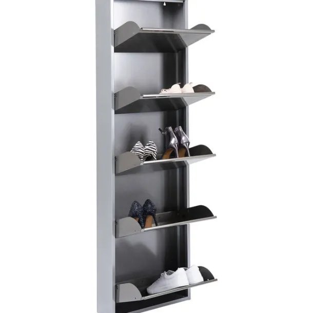 shoe_container_caruso__si_5-1.webp Outlet KARE Design Shoe Container Caruso 5 Silver brushed