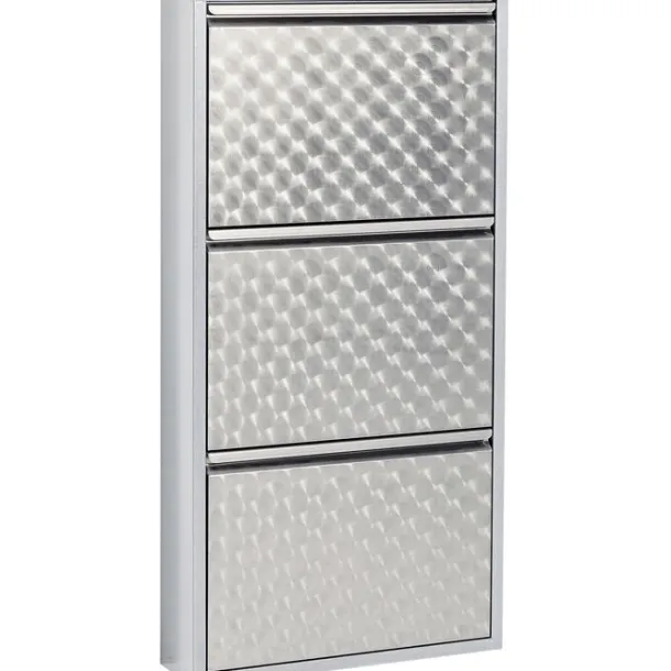 shoe_container_caruso__si_5.webp New KARE Design Shoe Container Caruso 3 Silver brushed