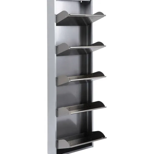 shoe_container_caruso__si_6-1.webp Outlet KARE Design Shoe Container Caruso 5 Silver brushed