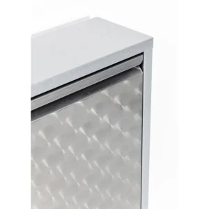 New KARE Design Shoe Container Caruso 3 Silver brushed