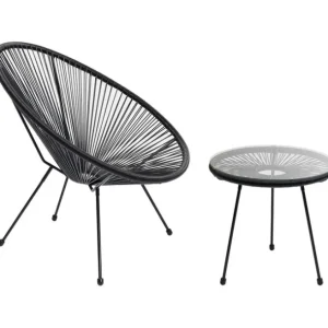 Fashion KARE Design Side Table Acapulco Mono Black