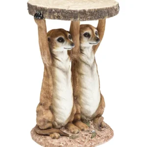 Sale KARE Design Side Table Animal Meerkat Sisters Ø33cm