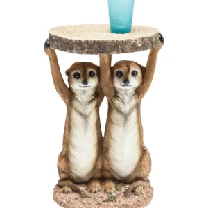 Sale KARE Design Side Table Animal Meerkat Sisters Ø33cm