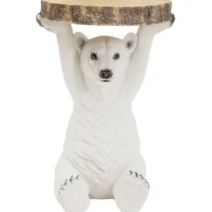 Outlet KARE Design Side Table Animal Polar Bear Ø37cm