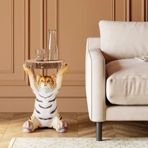 Hot KARE Design Side Table Animal Tiger Ø35cm