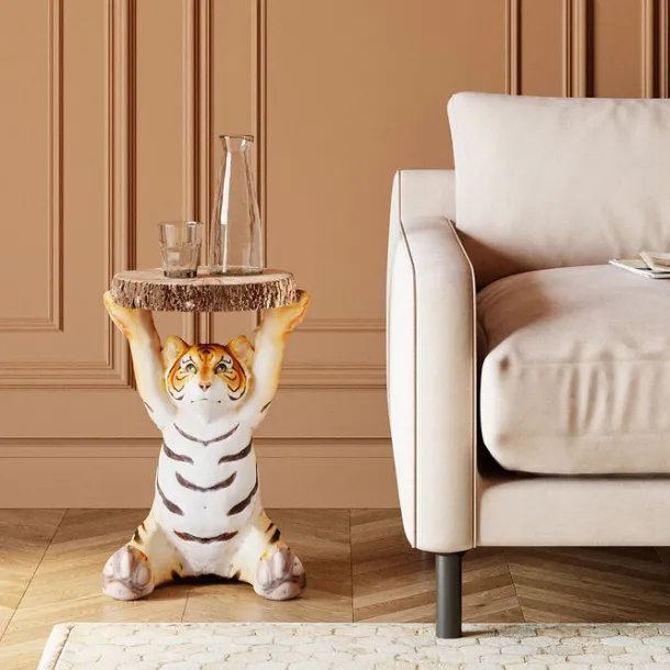 side_table_animal_tiger_c_2.webp Hot KARE Design Side Table Animal Tiger Ø35cm