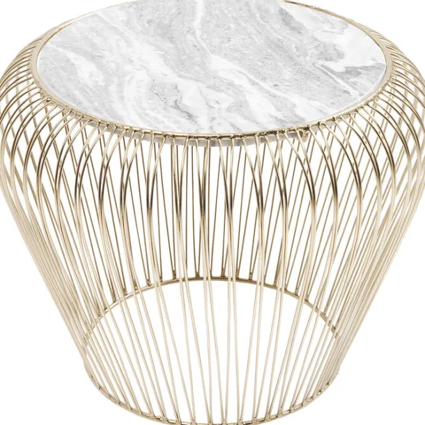 side_table_beam_grey_marb_0.webp Sale KARE Design Side Table Beam Grey Marble Brass Ø43cm