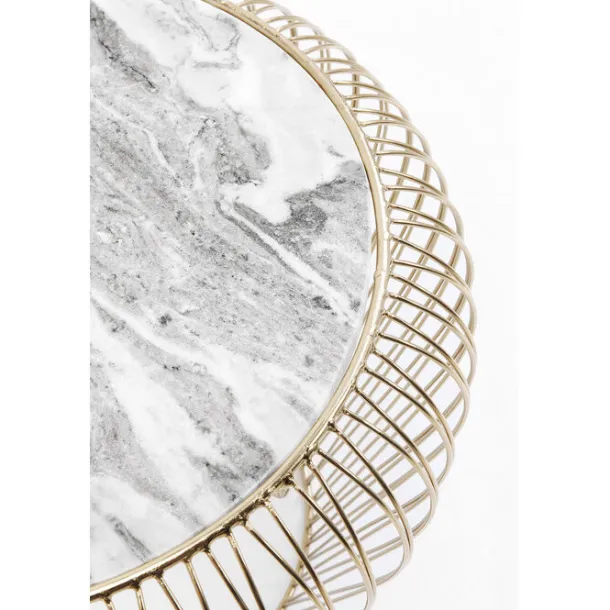 side_table_beam_grey_marb_1.webp Sale KARE Design Side Table Beam Grey Marble Brass Ø43cm