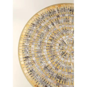 Discount KARE Design Side Table Clack Mosaic Brown Ø35cm