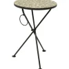 Hot KARE Design Side Table Clack Mosaic Olive Ø35cm