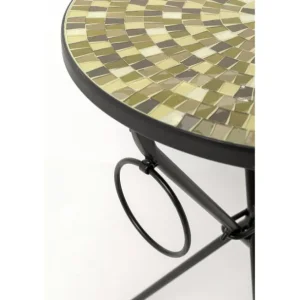 Hot KARE Design Side Table Clack Mosaic Olive Ø35cm