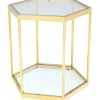 Best KARE Design Side Table Comb Gold 55