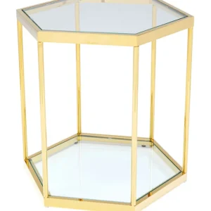Best KARE Design Side Table Comb Gold 55