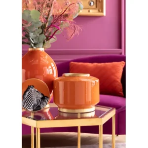 Best KARE Design Side Table Comb Gold 55