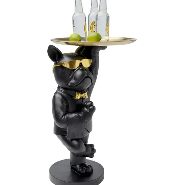 side_table_cool_bulldog_t_1.webp Sale KARE Design Side Table Cool Bulldog Tray Black 34x55cm