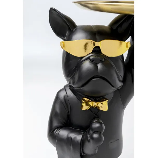 side_table_cool_bulldog_t_5.webp Sale KARE Design Side Table Cool Bulldog Tray Black 34x55cm