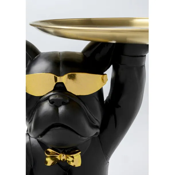 side_table_cool_bulldog_t_6.webp Sale KARE Design Side Table Cool Bulldog Tray Black 34x55cm