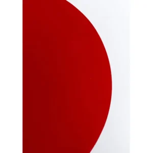 New KARE Design Side Table Domero Checkers Red Ø40cm