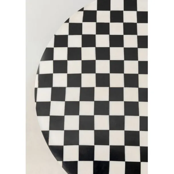 side_table_domero_chess_b_3.webp Clearance KARE Design Side Table Domero Chess Black White Ø25cm