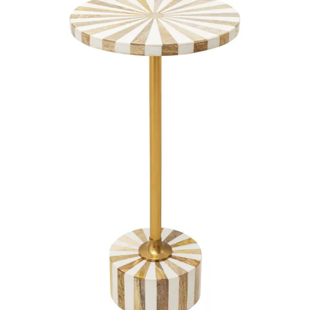 side_table_domero_cirque__0.webp Outlet KARE Design Side Table Domero Cirque Gold White Ø25cm