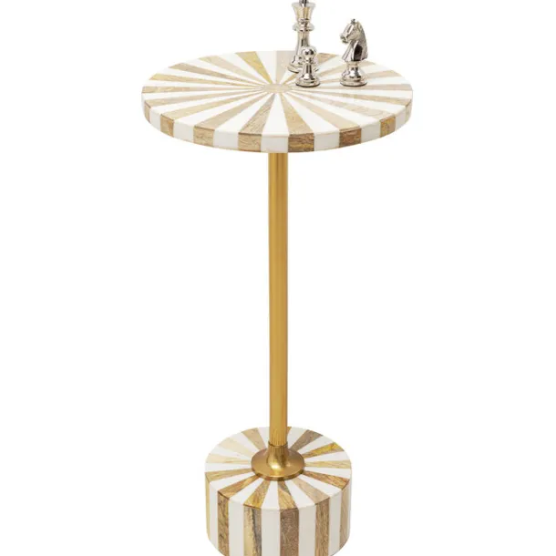 side_table_domero_cirque__3.webp Outlet KARE Design Side Table Domero Cirque Gold White Ø25cm
