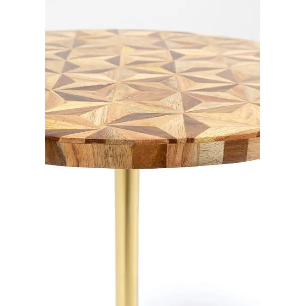 side_table_domero_geo_bro_1-1.webp Fashion KARE Design Side Table Domero Geo Brown Ø40cm