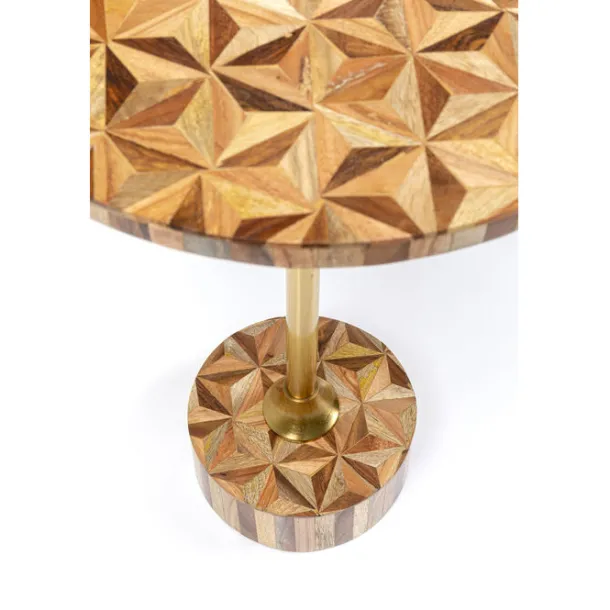 side_table_domero_geo_bro_2-1.webp Fashion KARE Design Side Table Domero Geo Brown Ø40cm