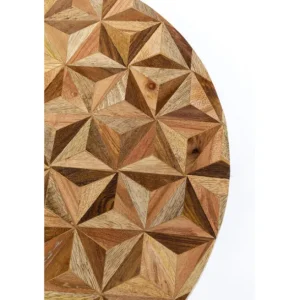 Fashion KARE Design Side Table Domero Geo Brown Ø40cm