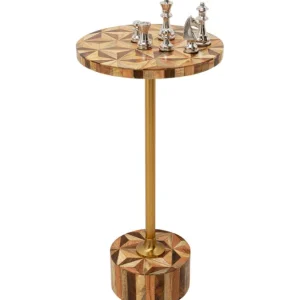 Hot KARE Design Side Table Domero Geo Brown Ø25cm
