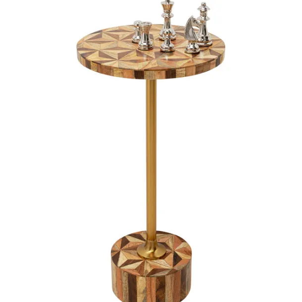 side_table_domero_geo_bro_3.webp Hot KARE Design Side Table Domero Geo Brown Ø25cm