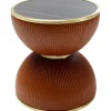 Outlet KARE Design Side Table Endless Vegas Orange Ø47cm