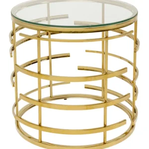 Best KARE Design Side Table Jupiter Gold Ø55cm