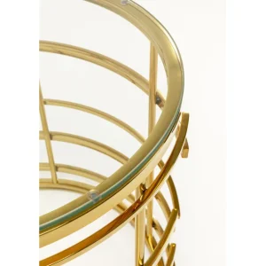 Best KARE Design Side Table Jupiter Gold Ø55cm