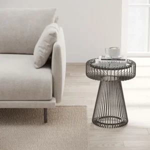Best KARE Design Side Table Lisboa Black Ø38cm