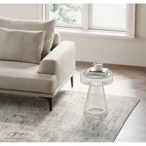 Best KARE Design Side Table Lisboa Greige Ø38cm