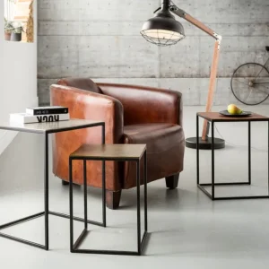 Sale KARE Design Side Table Loft Square Vintage 41x41 (3/Set)