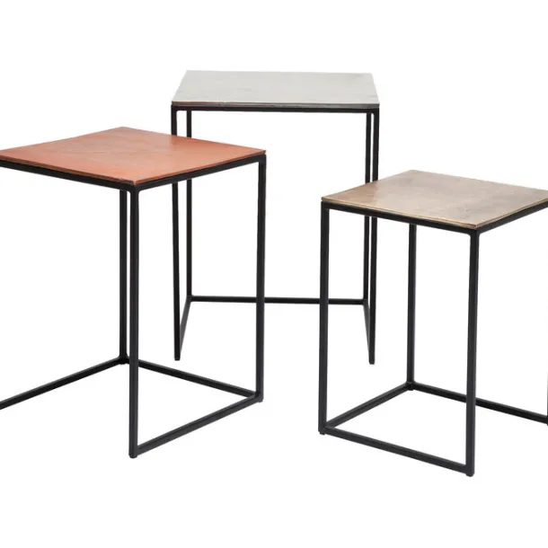 side_table_loft_square_vi_6.webp Sale KARE Design Side Table Loft Square Vintage 41x41 (3/Set)