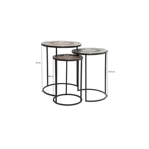side_table_marrakesh_cm_s_4.webp Hot KARE Design Side Table Marrakesh Ø48cm (3/Set)