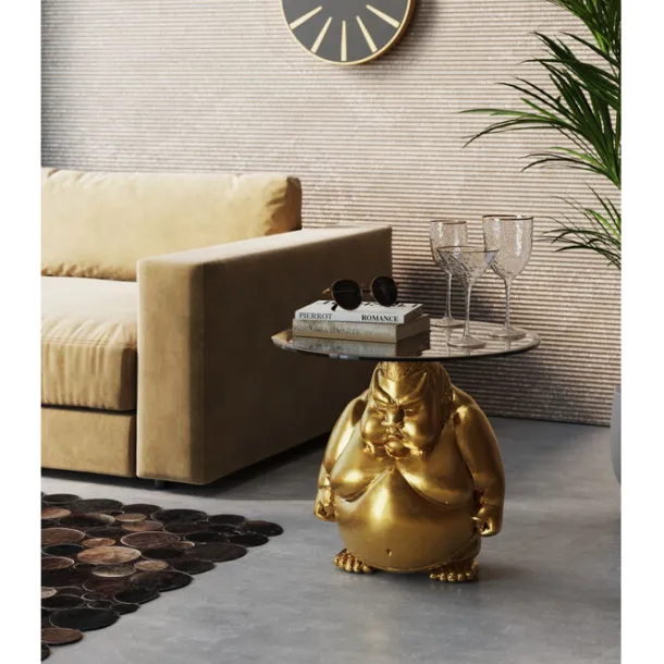 side_table_monk_gold_cm_1.webp Discount KARE Design Side Table Monk Gold Ø54cm