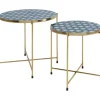 Discount KARE Design Side Table Priya Blue (2/Set)
