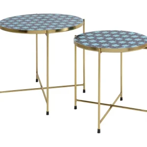 Discount KARE Design Side Table Priya Blue (2/Set)