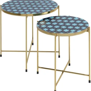 Discount KARE Design Side Table Priya Blue (2/Set)