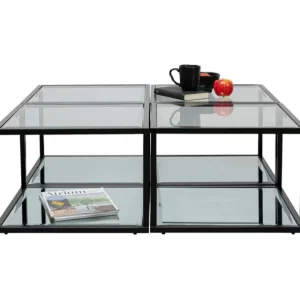 Fashion KARE Design Side Table Quadro Black 50x50cm