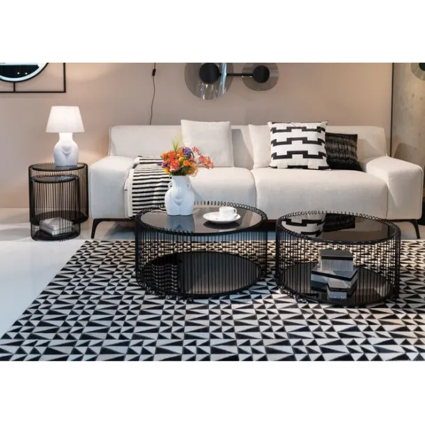 side_table_wire_double_bl_3.webp Outlet KARE Design Side Table Wire Double Black (2/Set)