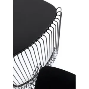 Sale KARE Design Side Table Wire Triangle Black (2/Set)