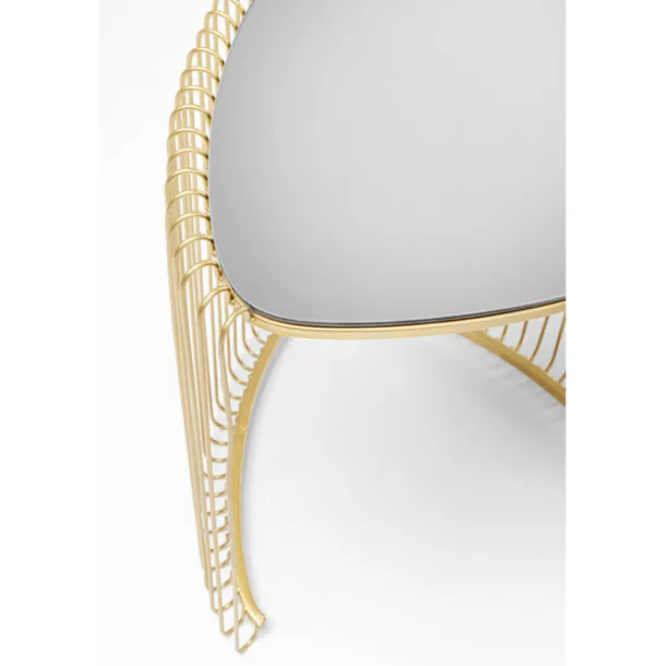 side_table_wire_triangle__5-1.webp Online KARE Design Side Table Wire Triangle Gold (2/Set)
