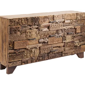 Outlet KARE Design Sideboard Shanti Surprise Puzzle Nature